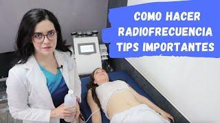 Como Hacer Radiofrecuencia Corporal TIPS [upl. by Adiel]