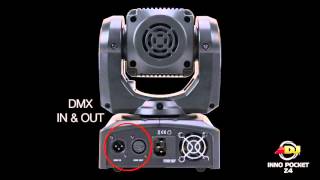 American DJ Inno Pocket Z4 Mini Moving Head [upl. by Lucienne]