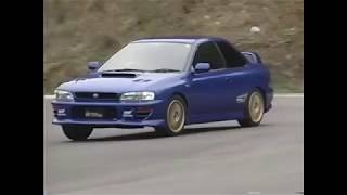 Keiichi Tsuchiya drifts classic Subaru WRX STi models Best Motoring [upl. by Annabel]