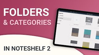 Noteshelf Pro Simplified Folders amp Categories Tutorial [upl. by Giah]