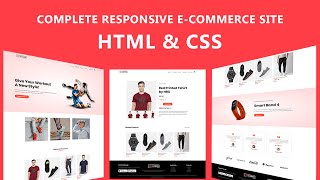 How To Make Ecommerce Website Using HTML And CSS Step By Step  Create eCommerce Website [upl. by Alvy]