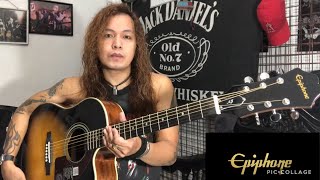 Best Epiphone Acoustic Guitars AJ210CE  Unboxing 2020 [upl. by Rosamund]