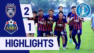 HIGHLIGHT JOHOR DARUL TAZIM IV VS AKADEMI MOKHTAR DAHARI U16 PIALA BELIA 2024 [upl. by Ferrell]