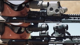 AR15 EOTech EXPS 30 vs AimPoint T2 Red Dots Review [upl. by Delores289]