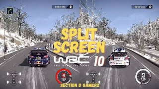 WRC 10 FIA World Rally Championship🔥 2 player  Splitscreen  PC Gameplay  Full HD🔥 [upl. by Annawak]