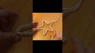 ⭐ Makramee Stern ⭐ Kreuzknoten ⭐ Macrame star ⭐ Square Knot [upl. by Mireielle65]