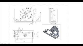 NX CAD Basic Drafting Tutorial 1 Drawing [upl. by Thorley]