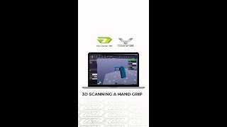 3D scanning a complex hand grip using the HandySCAN BLACK ELITE [upl. by Lauder]