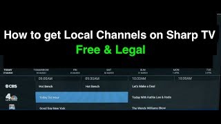 How to get Local Channels on Sharp Smart TV [upl. by Seiber]