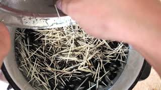 Dying and sorting Porcupine quills [upl. by Rufus]