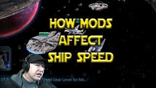 Best Ships Team  How MODS Affect Ships Speed  Star Wars Galaxy Of Heroes  SWGoH [upl. by Duwalt]