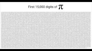 Reciting the first 15000 digits of pi nonstop [upl. by Darline]