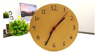 How To Make 1 Wall Clock or Table Clock From Cardboard MrExpert [upl. by Dranreb]