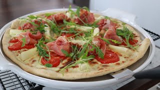 Flammkuchen mit Spargel Thermomix® TM5 [upl. by Hairahcaz109]