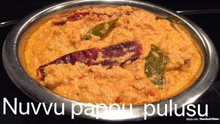 Nuvvu pappu pulusuNuvvu pappu iguruNuvvu pappu currySesame seeds curryNoopappu pulusu [upl. by Jenkins105]