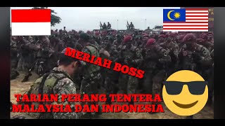 war dance army  malaysia indonesia [upl. by Ydualc]