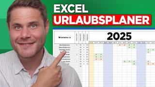 Der BESTE Excel Urlaubsplaner für 2025  Download [upl. by Ignacia]