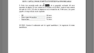 Lec002 Práctica Rendimientos Capital Inmobiliario IRPF umh1896 201516 [upl. by Blankenship]