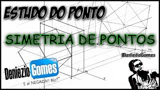 Geometria Descritiva  Simetria de Pontos [upl. by Coe]