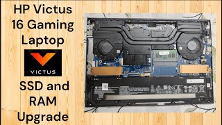 HP Victus 16 Gaming Laptop  SSD and RAM upgrade [upl. by Sadler]