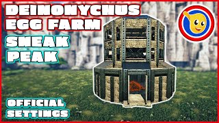 Ark Deinonychus Egg Farm Build Showcase [upl. by Shanta]