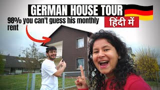 German House Tour with Rent  Apartment Tour in Germany [upl. by Tiemroth]