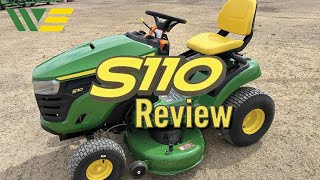 2023 John Deere S110 Mower Review amp Walkaround [upl. by Lyrred]