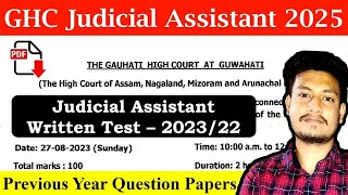 Gauhati High Court  Judicial Assistant 2025  Previous Year Questions Part2 Maths Plus Assam [upl. by Cyrilla]