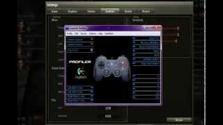 Logitech F310 Gamepad and Logitech profiler 4 any gamepad [upl. by Terti]