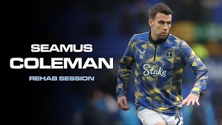 Seamus Coleman rehab session using the STATSports Sonra Watch app [upl. by Eladroc]