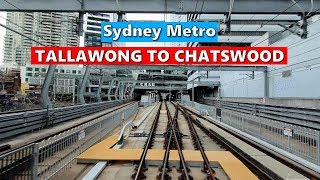 SYDNEY METRO Tallawong To Chatswood Full Ride  Sydney Australia [upl. by Finbar]