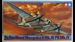 Tamiya 148 De Havilland Mosquito B MkIVPlastic Kit Build amp Review [upl. by Torr]