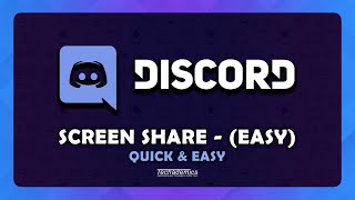 How To Screen Share On Discord  Quick amp Easy [upl. by Red659]