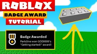 Roblox Studio Tutorial  HOW TO MAKE AND USE PLAYER BADGES [upl. by Henden]