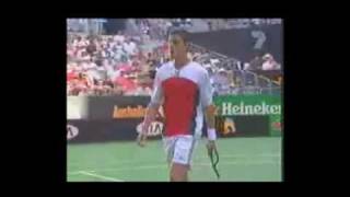 Marat Safin getting angry  Australian Open 2004 [upl. by Tisman]