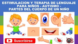 Estimulacion y Terapia de Lenguaje para niños – Autismo  Partes del Cuerpo Niño [upl. by Calista422]