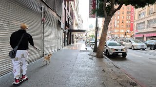 Downtown Los Angeles Tuesday Tour 4K 60fps [upl. by Rutledge720]