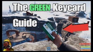 Rust  How to Get and use the Green Key Card  All Locations [upl. by Ateuqirne]