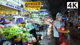 4K UHD Walking through a sudden Rain in Bangkok at the end of the Rainy Season [upl. by Ytisahcal]