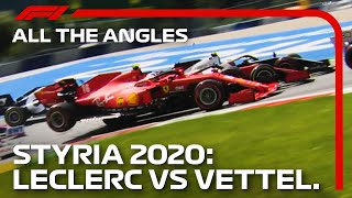 Ferraris Come Together  All The Angles  2020 Styrian Grand Prix [upl. by Michi]