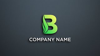 Letter B Logo Tutorial in Adobe Illustrator [upl. by Llerat]