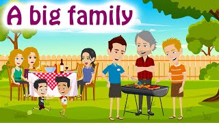 A big family  English Listening Practice Level Basic [upl. by Weidner]