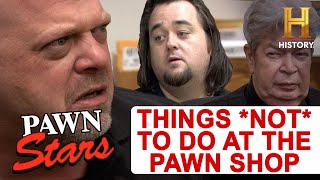 Pawn Stars 5 Things You Should NEVER Do At The Pawn Shop [upl. by Siwel]