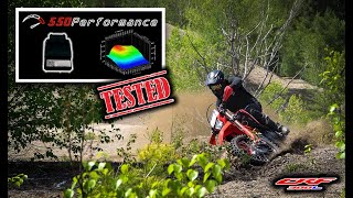 CRF300L  550 Performance ECU First Ride [upl. by Mixie]