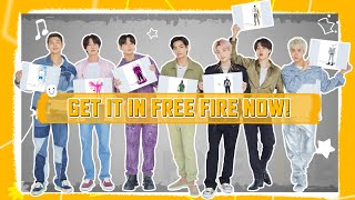 BTS Bundle  From Manuscript to Final Design 💜  Free Fire Collaboration [upl. by Ganley]