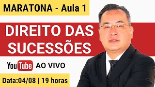 Maratona de Direito das Sucessões  Aula 1 [upl. by Nnep]