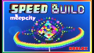 ROBLOX TIMELAPSE 👀 EPIC 🌈 RAINBOW 🌈  Part 3   pro build design idea Meep City  speed build [upl. by Fogel147]