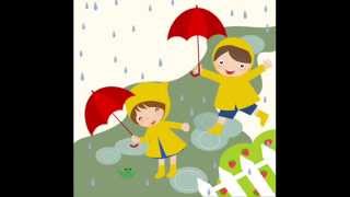 Pitter Patter Raindrops Kindergarten Nursery Rhyme [upl. by Naut]