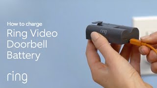 How to Charge Your Ring Video Doorbell 2 Battery Simple  Ring [upl. by Edsel622]