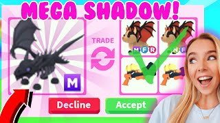 Trading My MEGA SHADOW DRAGON in RICH Adopt Me Servers [upl. by Eduard450]